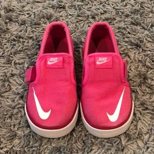 Nike Slip Ons- Pink Toddler Size 7c
